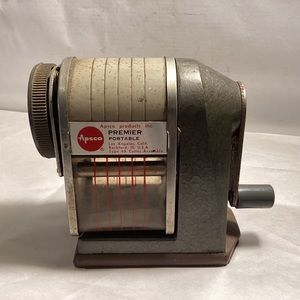 Vintage Apsco premier portable pencil sharpener made in U.S.A.